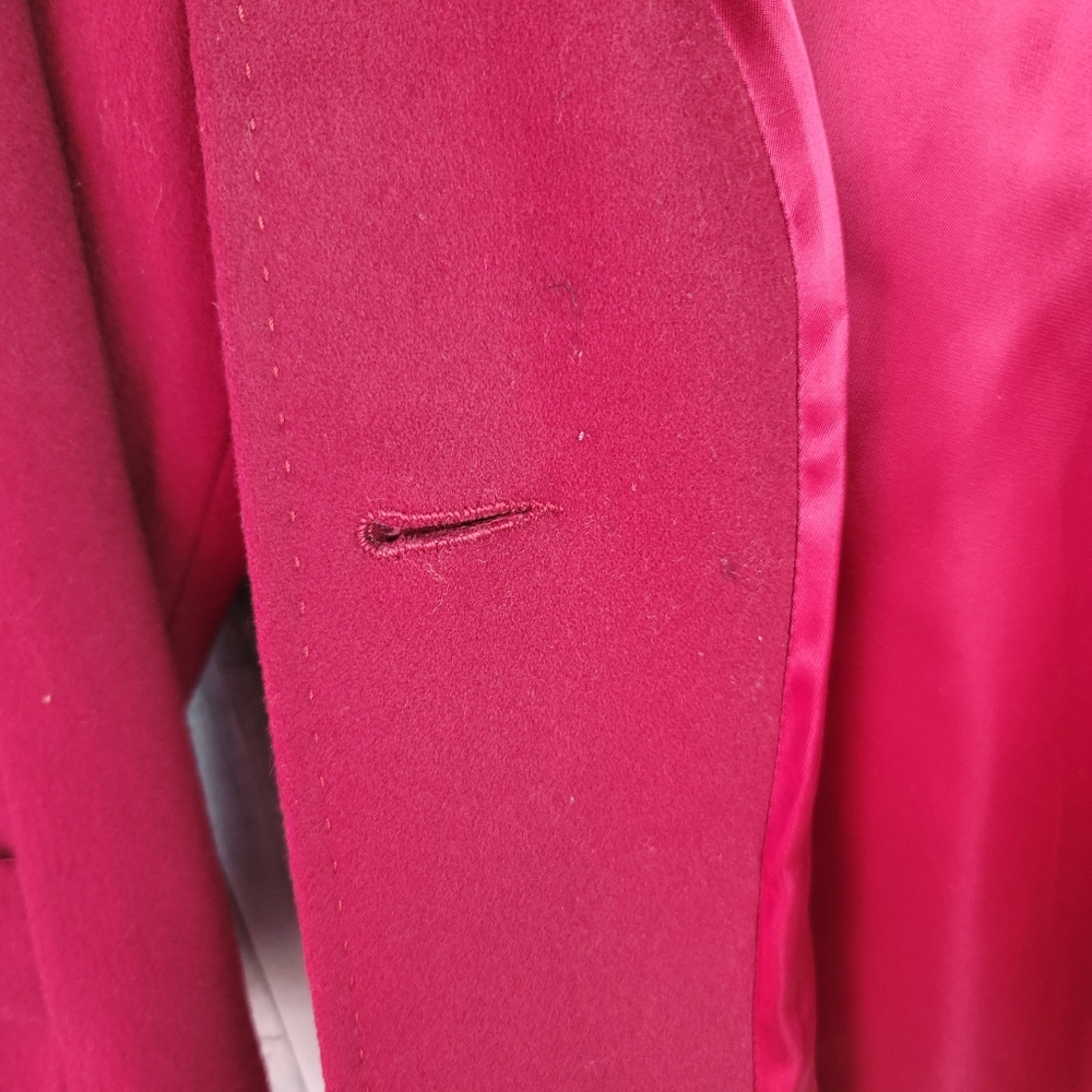 Pendleton Red Merino Wool Coat 4P - Picture 9 of 13